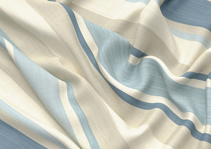 Laura Ashley Awning Stripe, Seaspray - Twist&Fit Roman Blind - Image 4